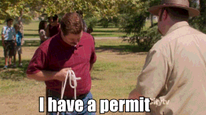 I have a permit.